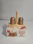 Norpro Rainbow Wood Salt Pepper Shaker Set Original Packaging Made Thailand. Fixed Price $19.74.