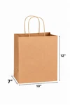 Paper Shopping Bags 100 Natural Kraft 10" 12" X7" Retail. Fixed Price $29.99.