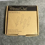 Pampered Chef Stainless Serving Picks 2 Sets (8 Total) Charcuterie Never Used. Fixed Price $12.00.