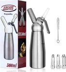 Professional Aluminum Whipped Cream Dispenser Maker 500ML (1 Pint) For Des. Fixed Price $30.32.