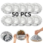 50/30PCS Aluminum Foil Bowl Covers - Elastic Stretch Plate Wraps Kitchen Seals. Fixed Price $13.96.