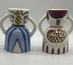 Pair Of Vintage Napco Ceramic Mr. & Mrs. Egg Cups. Fixed Price $30.00.