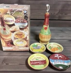 American Atelier Home Napa Valley Set Of 5 Oil Dipping Earthenware Nos. Fixed Price $39.10.