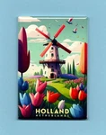 Holland Netherlands Travel Poster *2X3 Fridge Magnet* World Vacation Europe Trip. Fixed Price $9.95.