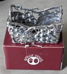 Nib Arthur Court Pewter Silver Grape Vine Leaves Sugar Sweetener Holder 04-0862. Fixed Price $39.95.