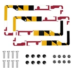 Maryland Flag License Plate Frame 2 Pack Holder Universal Alumi.... Fixed Price $25.96.