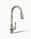 Kohler K-99261-SN Single Hole Kitchen Sink Faucet Polished Nickel New. Fixed Price $485.00.