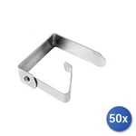 50X Home Grey Stainless Steel Tablecloth Clips Bulk Mpn 8014405000277. Fixed Price $61.30.