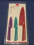Kuhn Rikon Colori+ Straight & Serrated Paring Knife, Chef Set, New Sealed. Fixed Price $24.78.