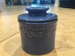 Butter Bell - The Original Crock By L. Tremain, French Ceramic Blue. Fixed Price $39.00.