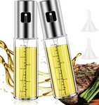 2SET Stainless Olive Oil Sprayers Cooking Mister Pump Fine Bottle Kitchen. Fixed Price $12.99.