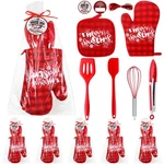 42 Pcs Christmas Baking Set Merry Oven Mitt And Pot Holders Bulk 10.... Fixed Price $67.84.