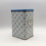 Vintage Blue Magic Floral Tin Canister Cheinco 1985 Chd Jamie 8.5 Heart Wreath. Fixed Price $15.00.