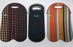 Built Byo Wine Bottle Tote Lot Insulated Carrier Neoprene Poka-dot Stripes Solid. Fixed Price $32.99.