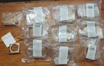 Nib Pampered Chef Silver-tone Square Napkin Ring/place Card Holders #2189 (X20). Fixed Price $80.00.