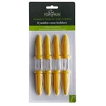 Fox Run 5398 Jumbo Corn Holders, Stainless Steel And Plastic, Set Of. Fixed Price $14.95.