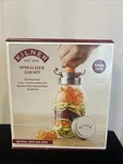 Kilner Spiralizer Jar 34 OZ/1LITER Includes Safety Band, Blade, Airtight Lid Nib. Fixed Price $12.95.