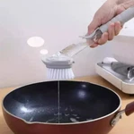 Soap Dispensing Dish Bristles Brushes Sponge Head Kitchen Clean Scrub Set. Fixed Price $9.00.