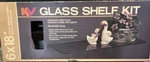New Old Stock: Knape & Vogt Glass Shelf Kit 6X18 Tempered Bronze Brown. Fixed Price $38.50.