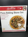 Sunbeam 3-PIECE Pizza Baking Stone Set,. Fixed Price $25.00.