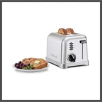 Cuisinart 2 Slices Compact Metal Toaster Stainless Steel Classic CPT-160P1. Fixed Price $28.99.