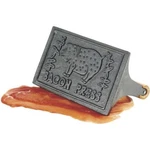 (3)-NORPRO Cast Iron Wood Handle Bacon Food Press 4" X 6.75"MODEL: 1400. Fixed Price $62.99.
