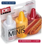 Mini Condiment Squeeze Bottles Set Of 3 Silicone Refillable Bbq Picnic Kitchen. Fixed Price $11.25.