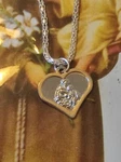 Religious Metal Necklace White Gold Plate Two Tone St Anthony Catholic Medallion. Fixed Price $18.34.