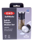 Oxo Salt & Pepper Shaker Set. Fixed Price $12.99.