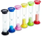 Sand Timer For Kids-colorful Attractive-easy To Operate- Pack Of 6 Hourglass. Fixed Price $9.89.