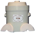 Gartopf Nik Schmitt 10 Litre White Fermenting Crock, Includes Stones & Lid. Fixed Price $139.00.