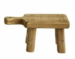 Creative Co-op Wood Pedestal Riser With Handle Farmhouse Rustic Home Decor New. Fixed Price $17.99.