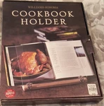 Williams-sonoma Maple Wood Acrylic Cookbook Holder Classic 10X12X7IN Easy Clean. Fixed Price $84.23.