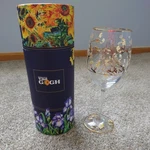 Van Gogh Museum Wine Glass Almond Blossom Design Collectible With Box. Fixed Price $50.00.