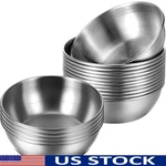 16 Pcs Stainless Steel Ingredient Prep Bowls Multi-purpose Sauce Dishes Cooking. Fixed Price $21.86.