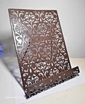 Brownlow GIFT-2014-COOKBOOK Holder-easel Stand -pierced Designs On Metal. Fixed Price $24.99.