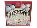 Lenox Holiday Christmas Open Weave Basket Serving Bowl New. Fixed Price $70.00.