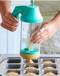 The Pampered Chef Batter Mixer & Dispenser #100082 Teal New. Fixed Price $40.00.
