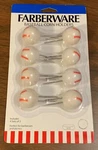 Farberware Baseball Themed Corn Cob Holders Service For 4 People Mlb Summer- New. Fixed Price $7.99.
