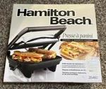 Hamilton Beach Panini 25460Z. Fixed Price $60.00.