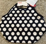 Built Insulated Neoprene Gourmet Lunch Tote Washable Big Dot Black White Nwt. Fixed Price $19.99.