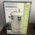 Rsvp Compost Pail Box International Stainless Steel Endurance 1/2 Gallon. Fixed Price $25.00.