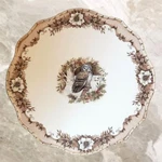 Woodland Stoneware Owl Cake Stand Artist Susan Winget. Fixed Price $49.99.