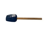Creuset Navy Blue Silicone Spatula With Wooden Handle Kitchen Scraper Tool. Fixed Price $12.99.