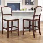 Counter Height Set Of 2 Rustic Kitchen Island Dining Room. Fixed Price $225.99.