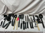 21 Pcs Assorted Kitchen Tools Mini Knife Set, Temperature Gauge, Sharpener. Fixed Price $29.95.