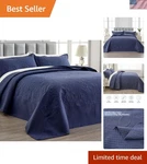 Oversized Bedspreads, 3 Piece Soft Microfiber Lightweight King.... Fixed Price $128.99.