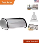 Large Capacity 900 Cubic Inch Stainless Steel Bread Holder - Dishwasher Safe. Fixed Price $53.81.