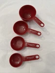 Kitchen Aide Red Measuring Cups Set Of 4 Nesting. Fixed Price $6.50.