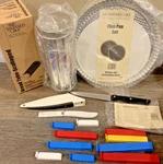 New Lot The Pampered Chef Items Paring Knife Flan Pan Set Twixit Bread Tube!!. Fixed Price $24.99.